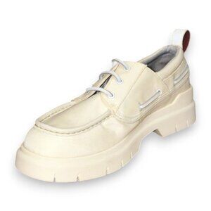 BOSS Ryan Mocc Men's Casual Shoes White Canvas Moc Toe US 9